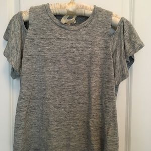 Gray Rebecca Taylor cut out tee